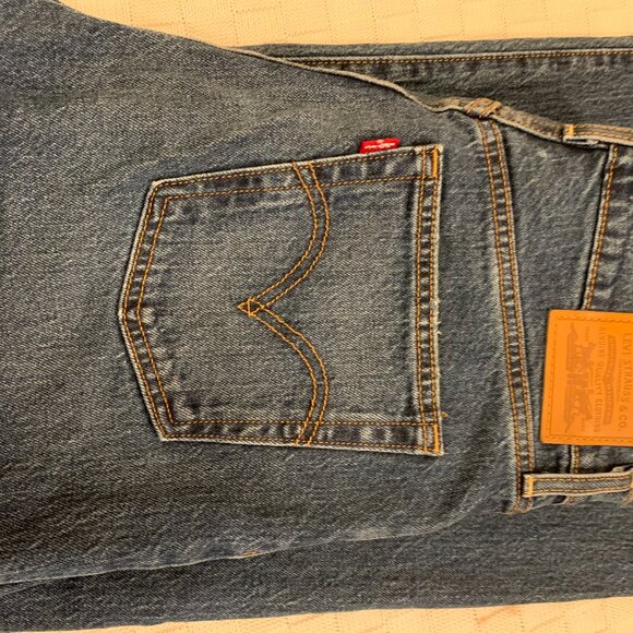 Levi's Ribcage Straight Jeans, Full Length, Size 28 - Picture 5 of 13